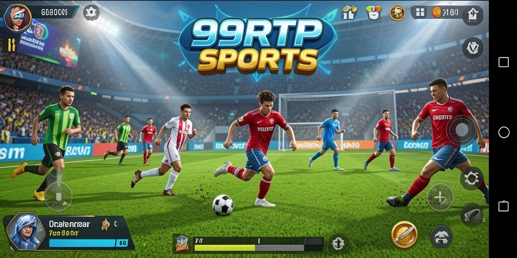 Tampilan gameplay 99RTP dengan momen seru olahraga.