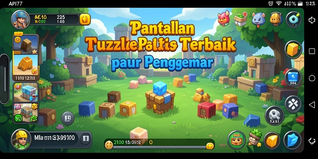 Screenshot utama API77 menampilkan gameplay Puzzle yang menarik dan menantang.
