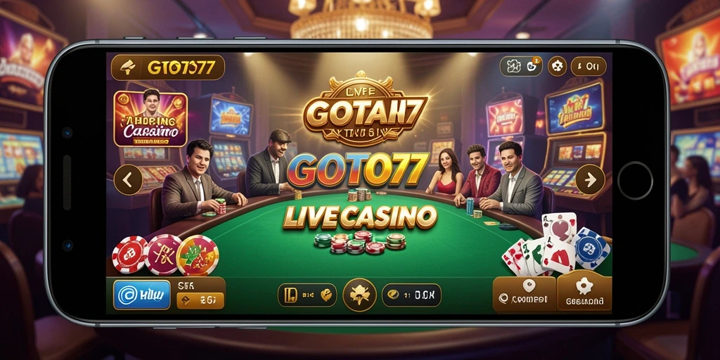 Tampilan gameplay GOTO77 dalam sesi Live Casino yang mendebarkan.