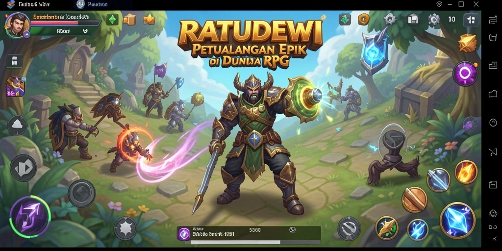 Screenshot gameplay yang menunjukkan aksi seru dalam RATUDEWI.