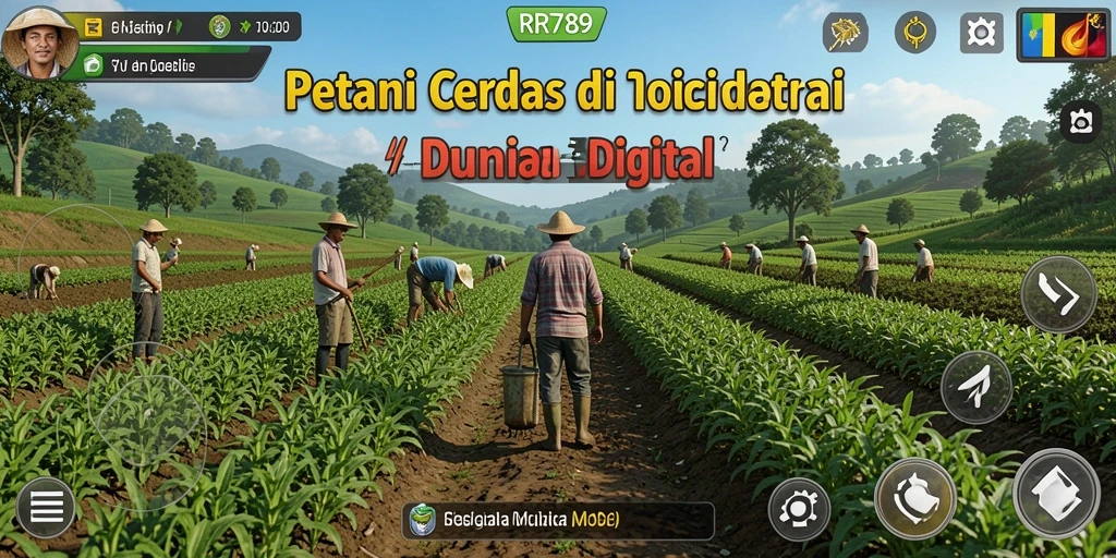 Tampilan menarik dari gameplay Farming di RR789.
