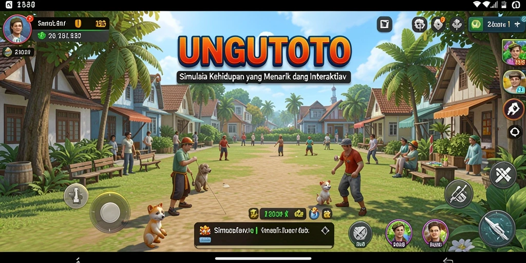 Tampilan menarik dari gameplay UNGUTOTO yang seru.