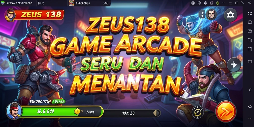 Screenshot gameplay seru ZEUS138 dengan tantangan Arcade menarik.